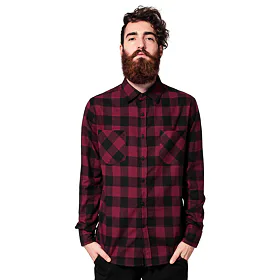 URBAN CLASSICS Checked Flanell Černá S