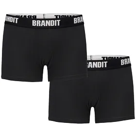 boxerky pánské (set 2 kusů) BRANDIT - 4501-black+black S