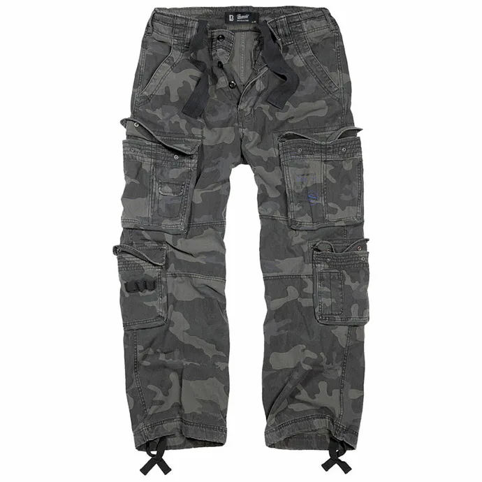 kalhoty plátěné BRANDIT Pure Vintage Trouser Darkcamo S