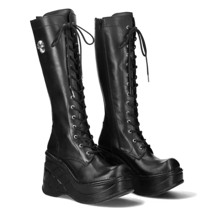 NEW ROCK ITALI NEGRO Černá 38