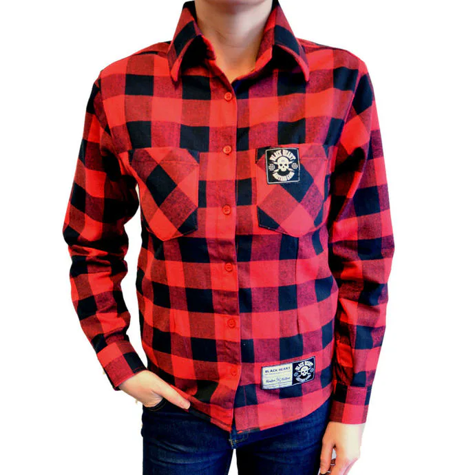 BLACK HEART Redneck Girl Červená S